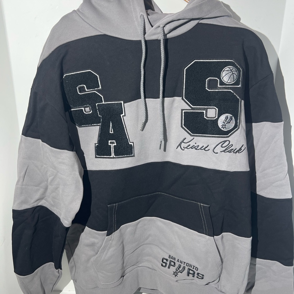 San Antonio Spurs‎ Black and Gray Hoodie